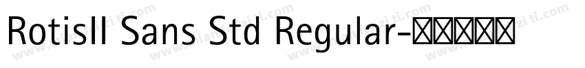RotisII Sans Std Regular字体转换